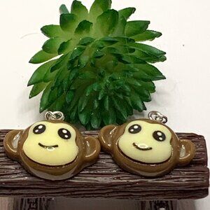 Monkey Earring, Primate Earring, Ape Earring, Monkey Jewelry, Gift Idea
